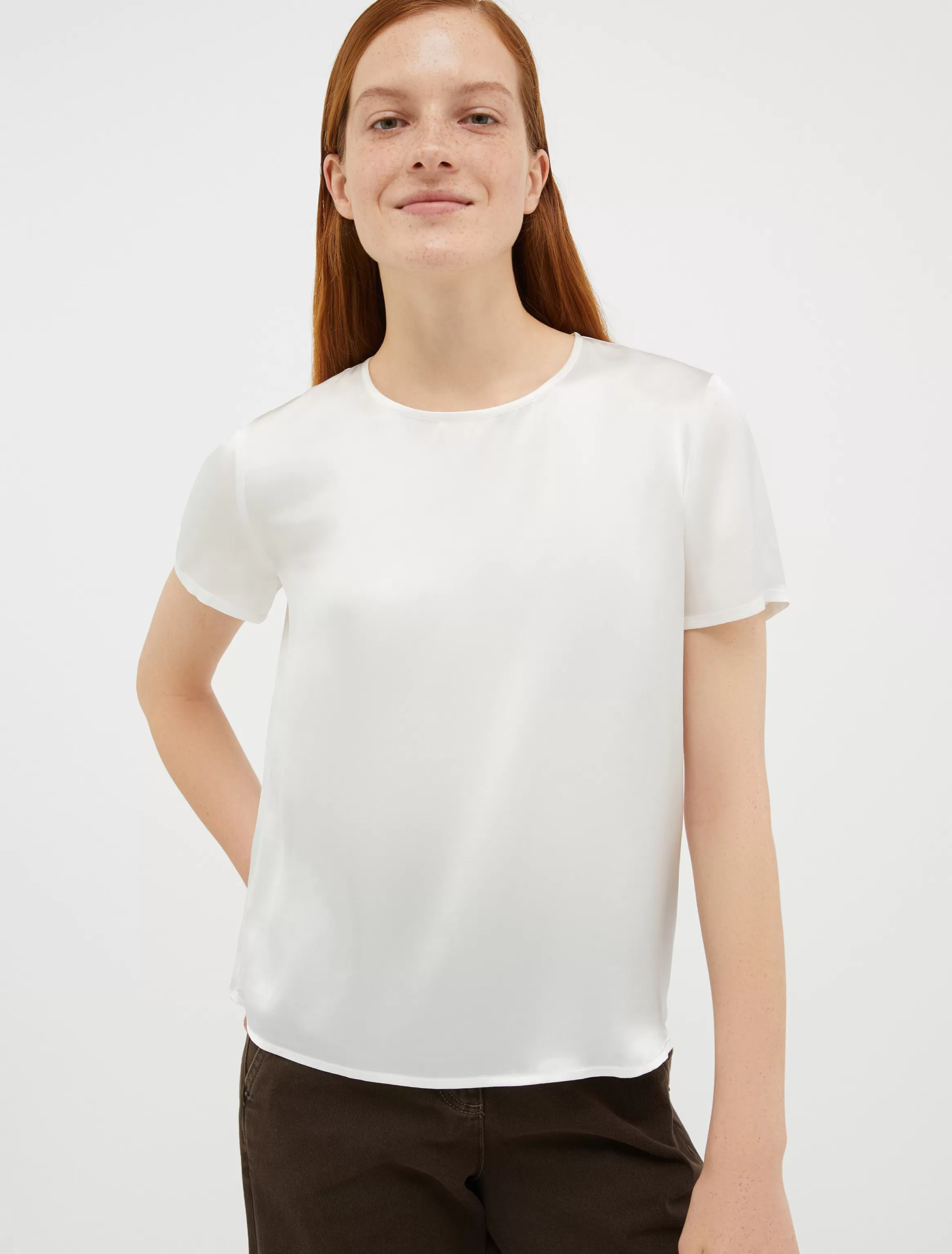 Silk-satin T-shirt*Max&Co Shop