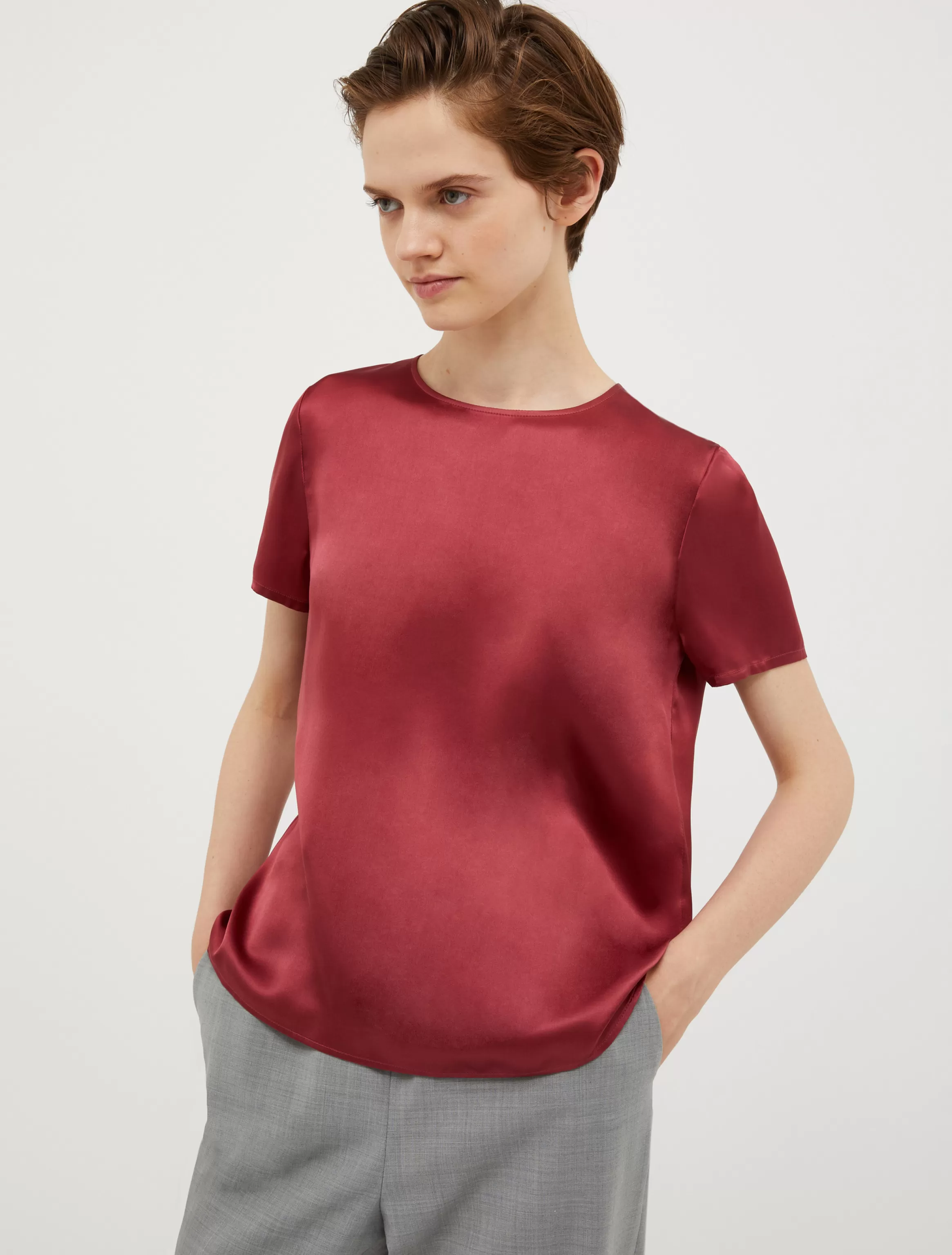 Silk-satin T-shirt*Max&Co Sale