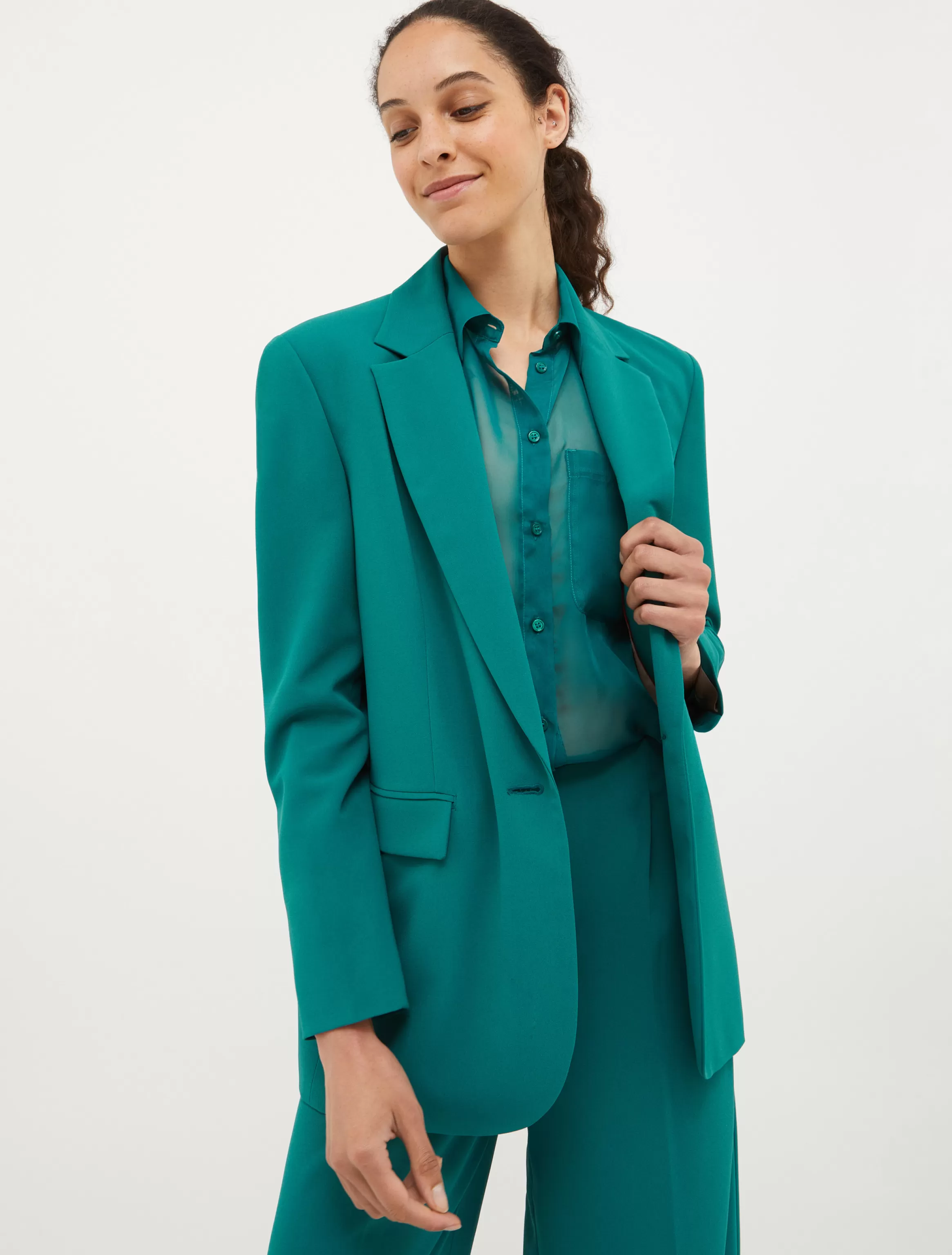 Single-breasted crêpe blazer*Max&Co Sale