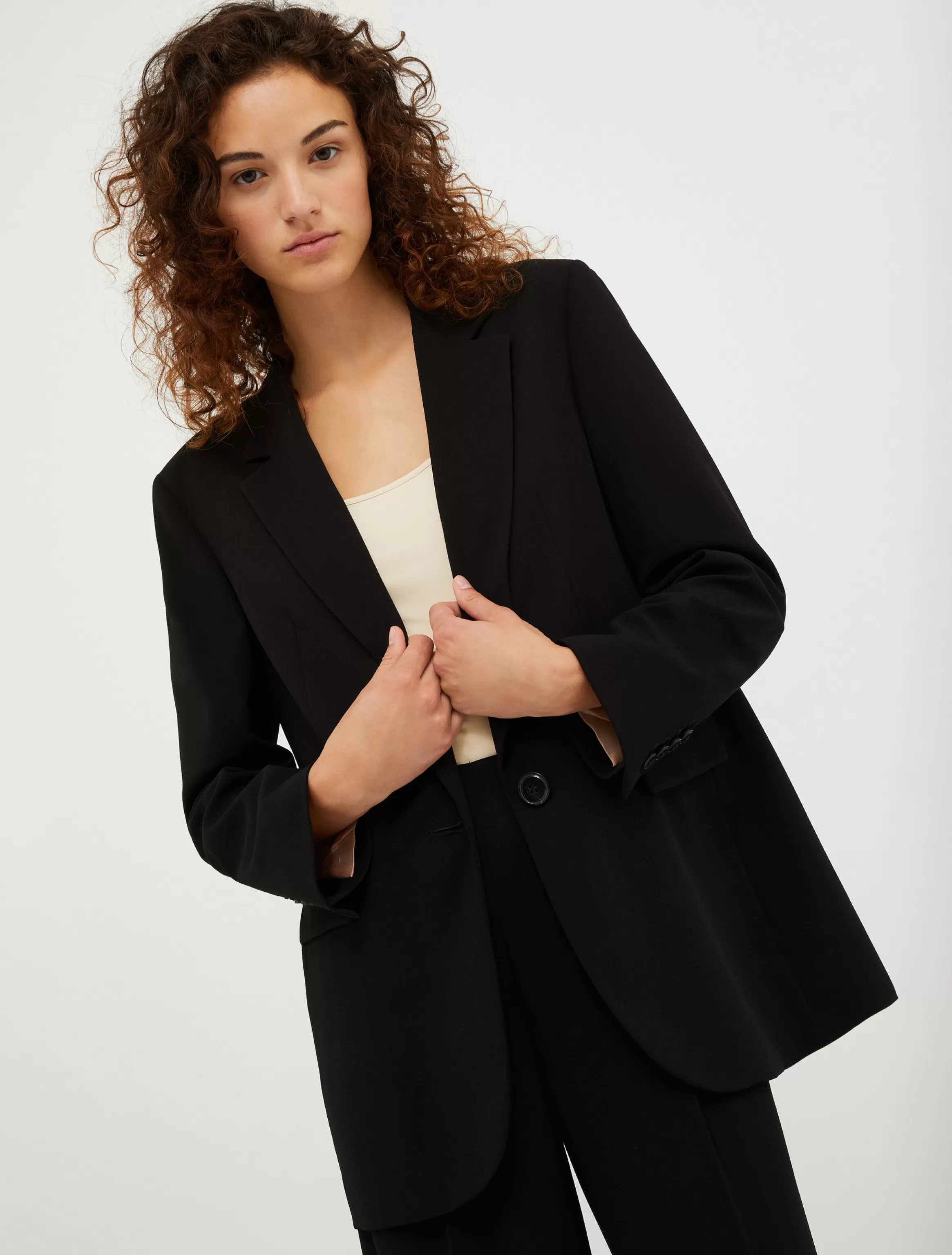 Single-breasted crêpe blazer*Max&Co Cheap