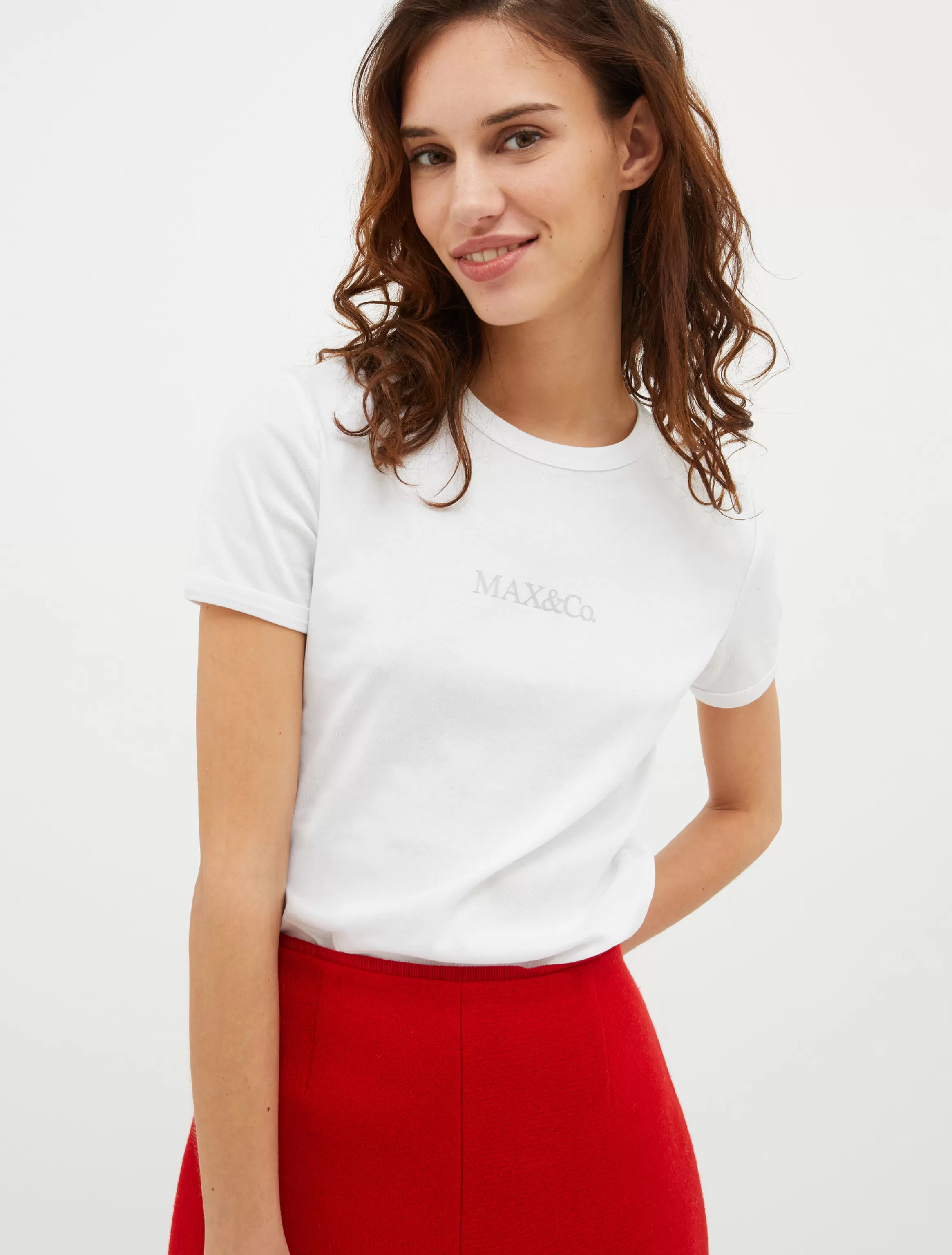 Slim-fit logo-print T-shirt*Max&Co Online