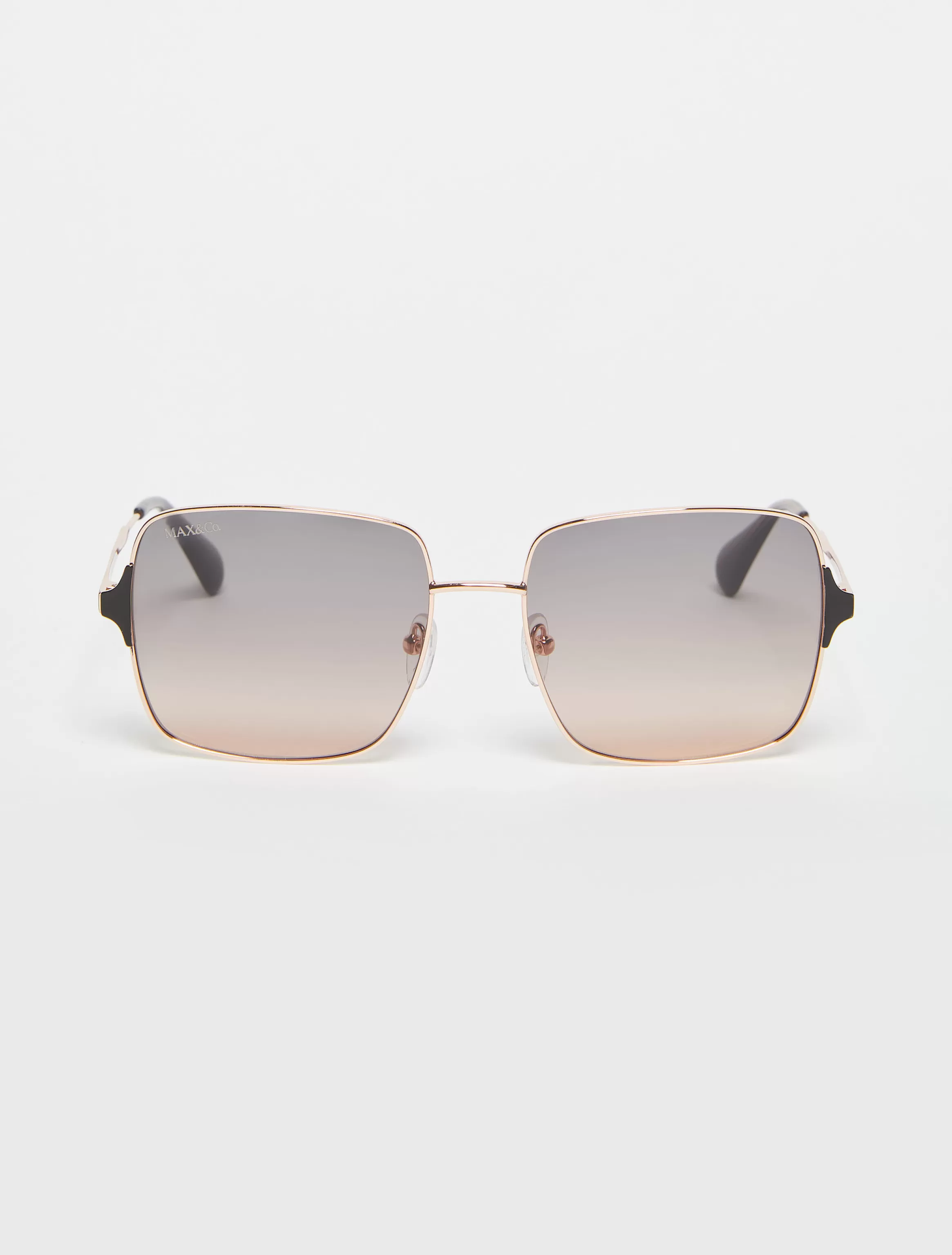 Square metal sunglasses*Max&Co Online