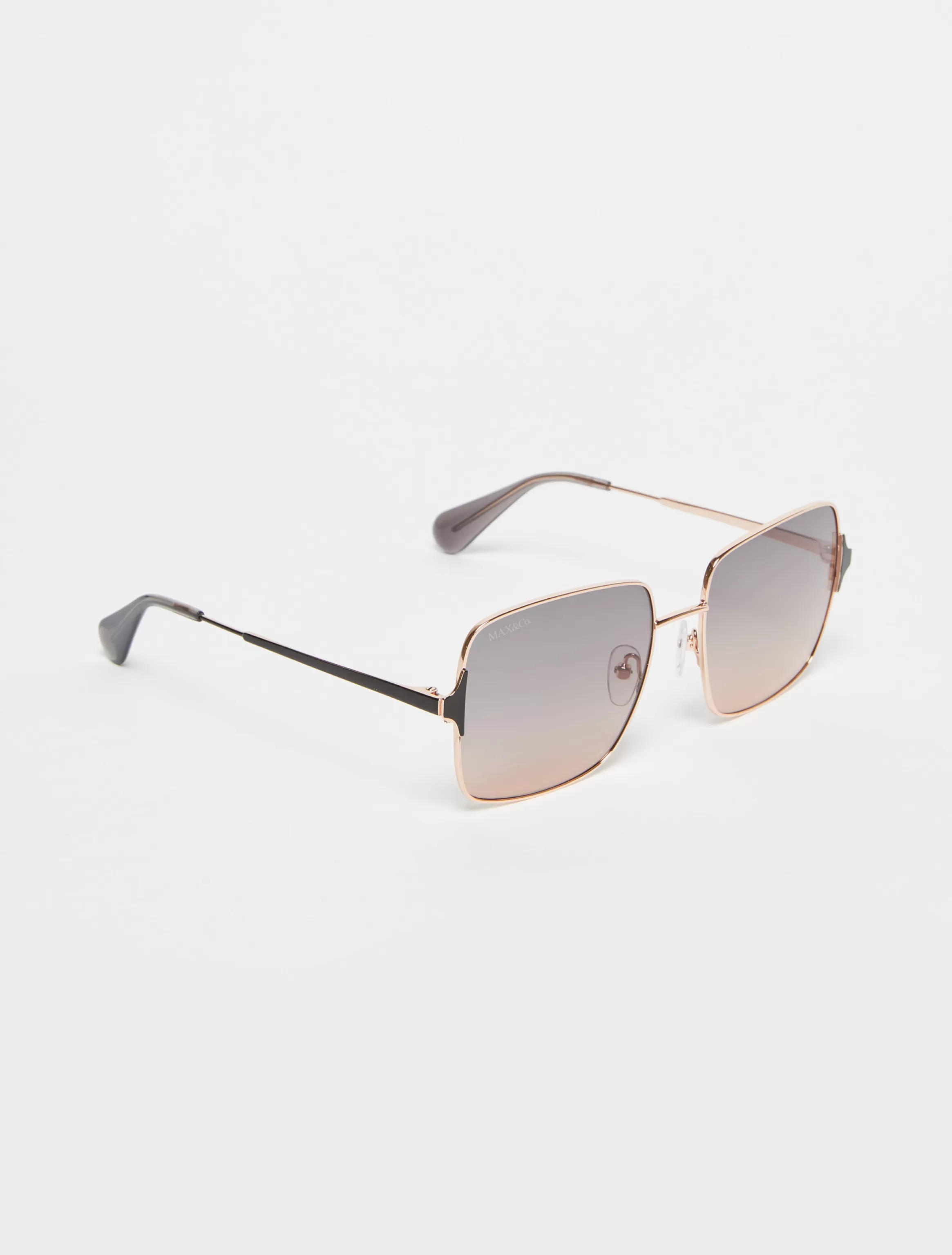 Square metal sunglasses*Max&Co Online