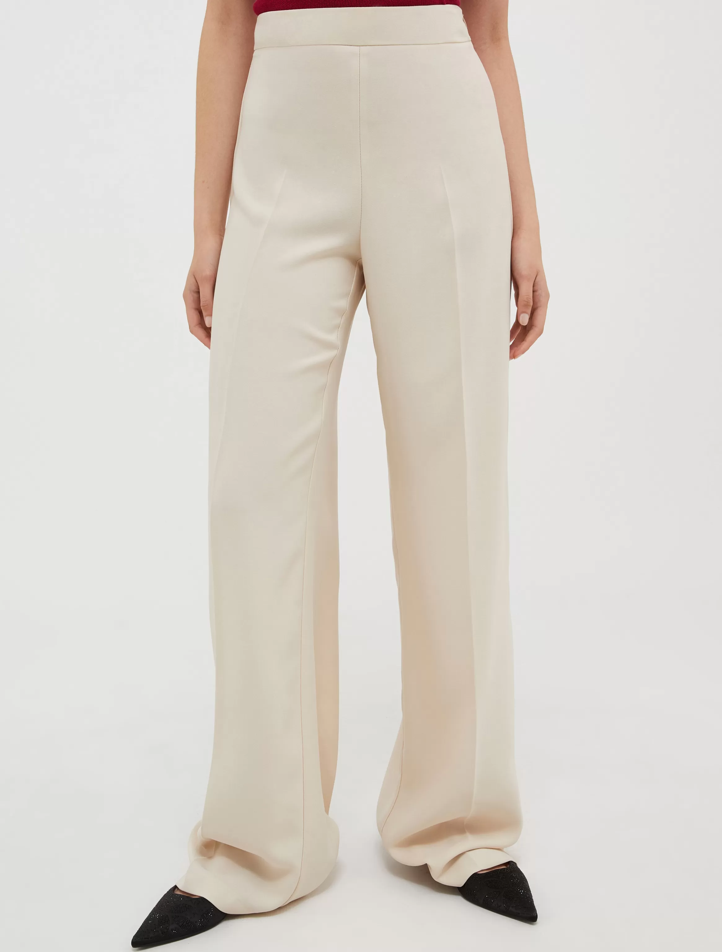 Straight-cut satin trousers*Max&Co Flash Sale