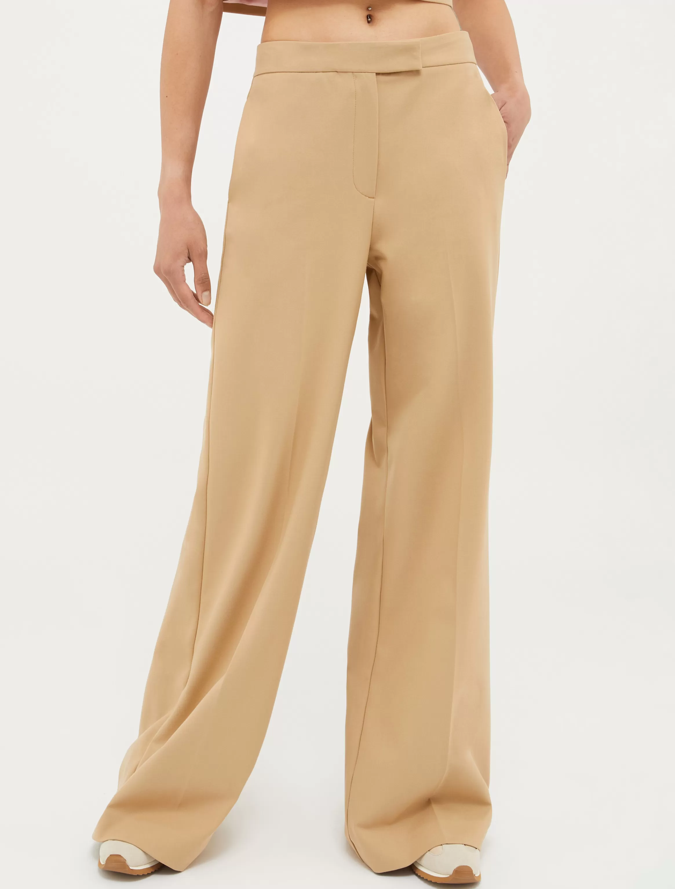 Straight-cut wide-leg trousers*Max&Co Best Sale