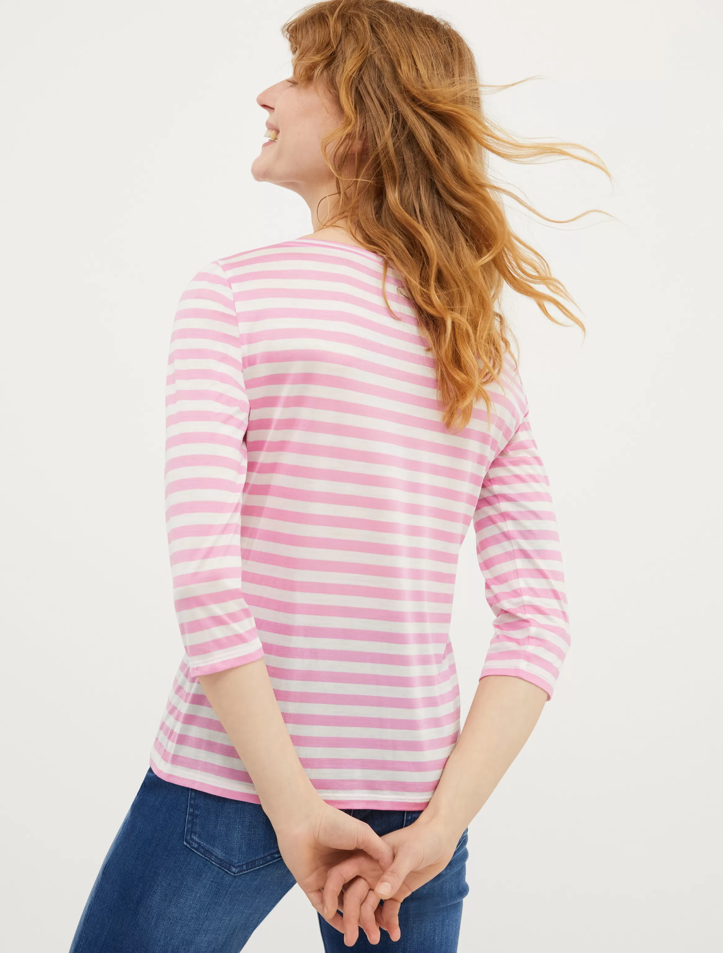 Striped silk-jersey T-shirt*Max&Co Cheap