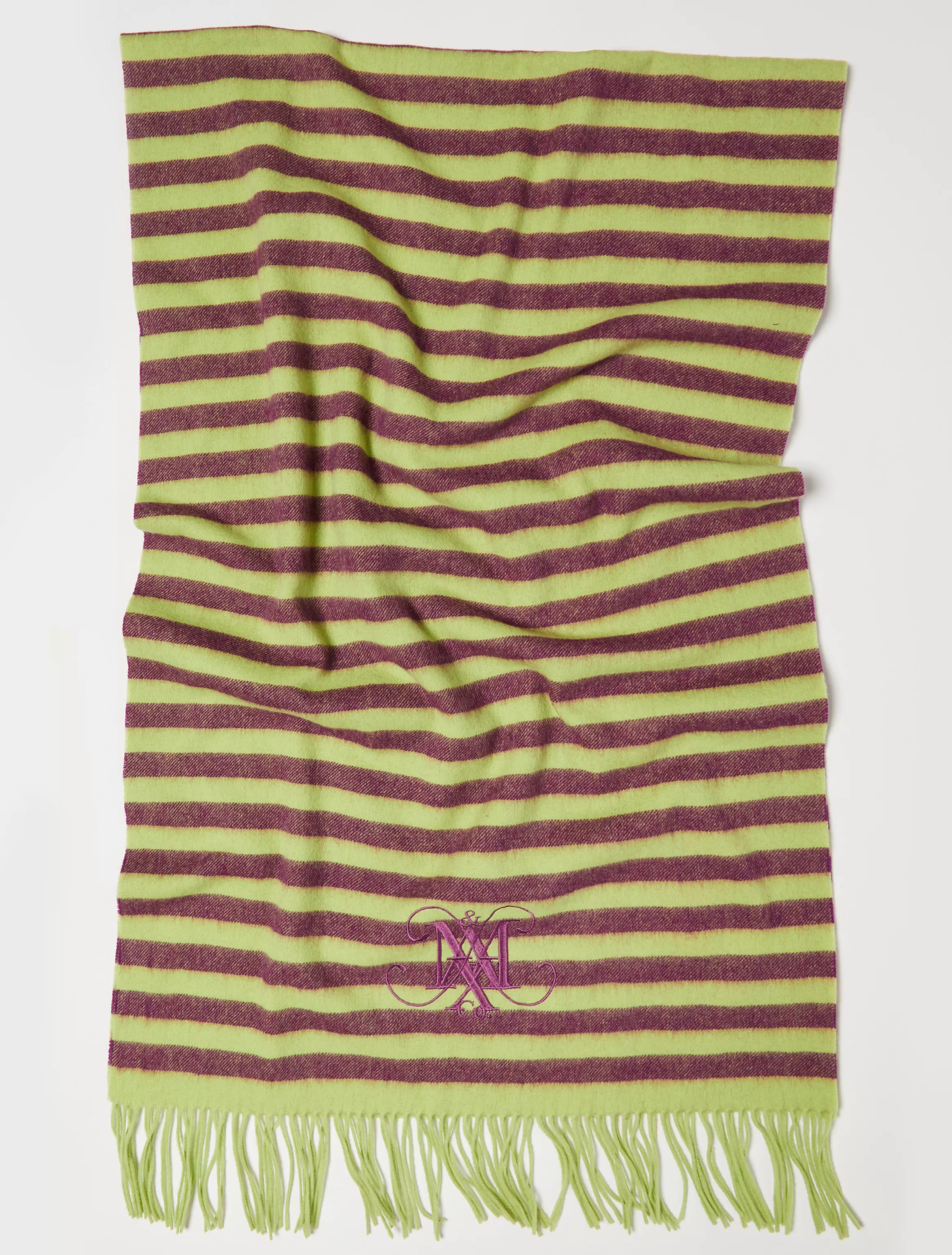 Striped wool stole*Max&Co Discount