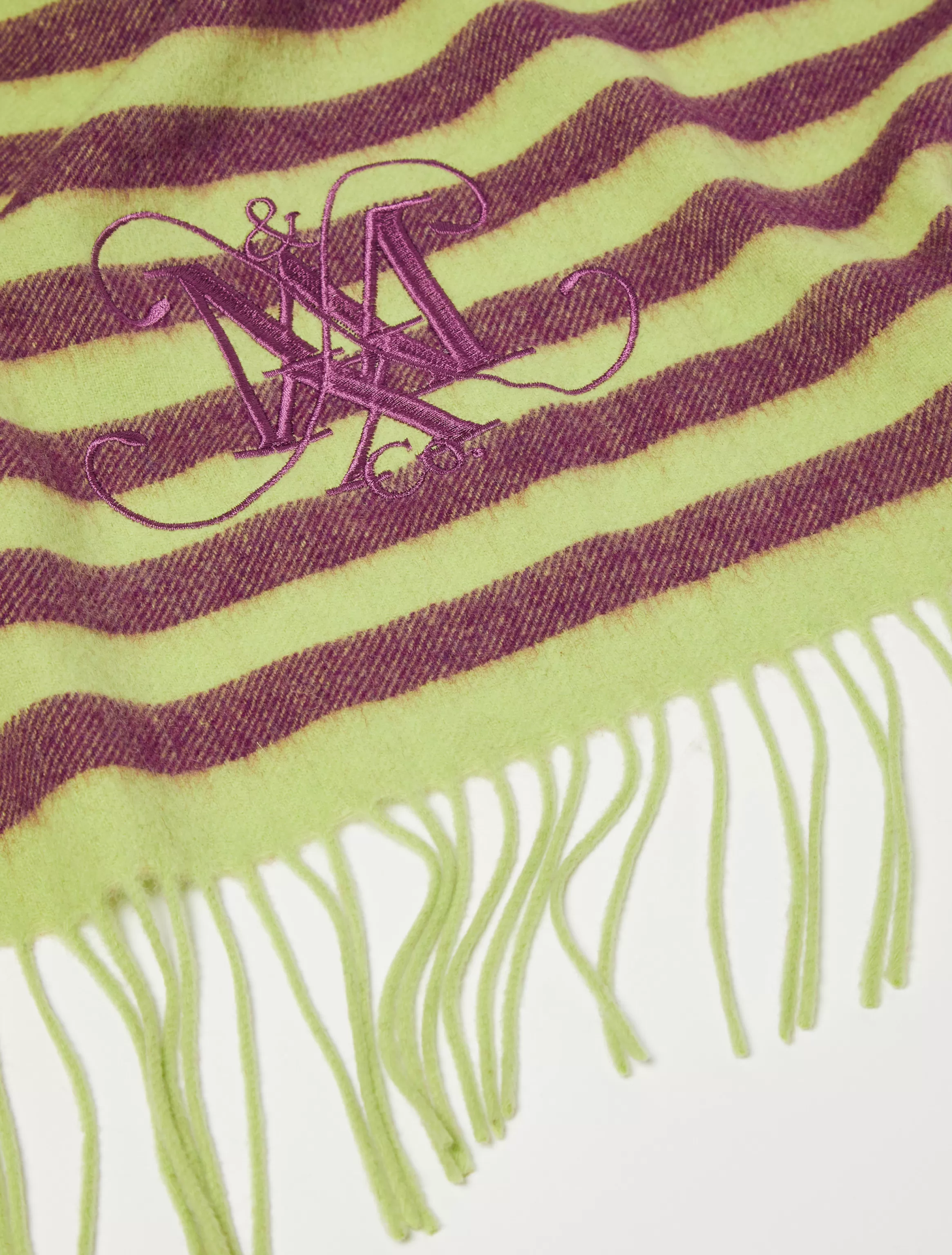 Striped wool stole*Max&Co Discount