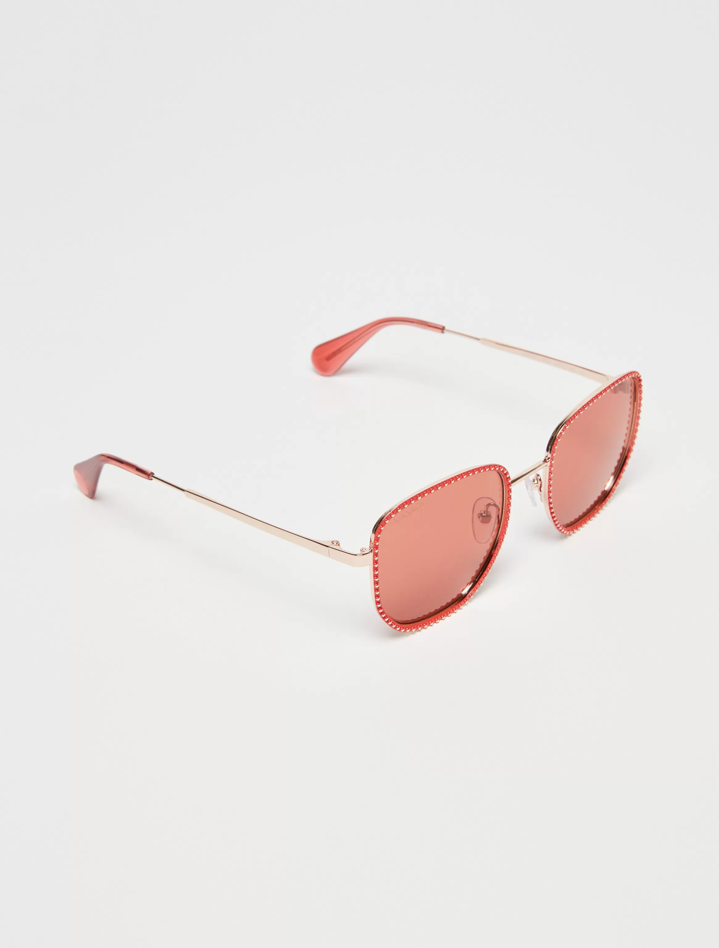 Studded metal square sunglasses*Max&Co Store