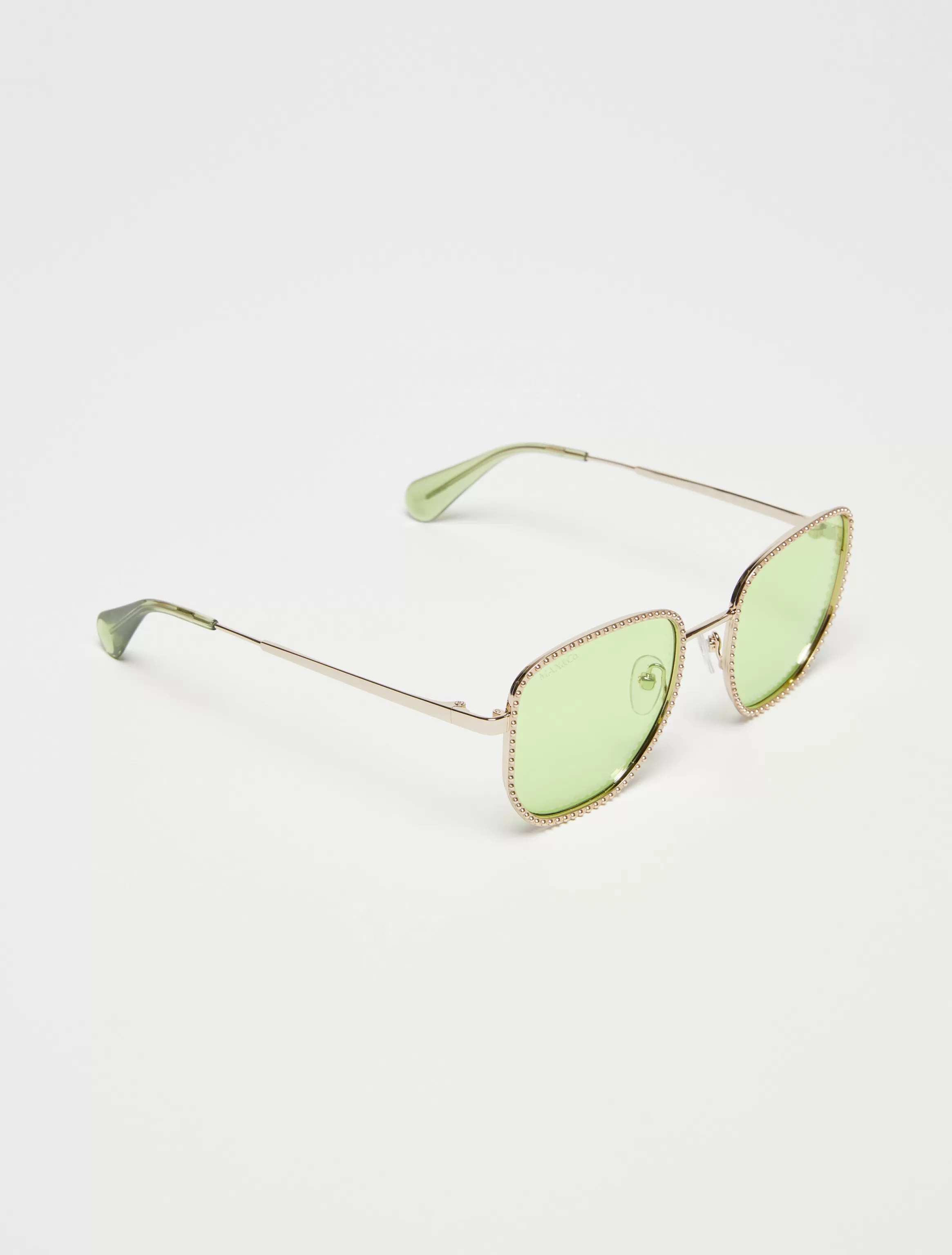 Studded metal square sunglasses*Max&Co Clearance