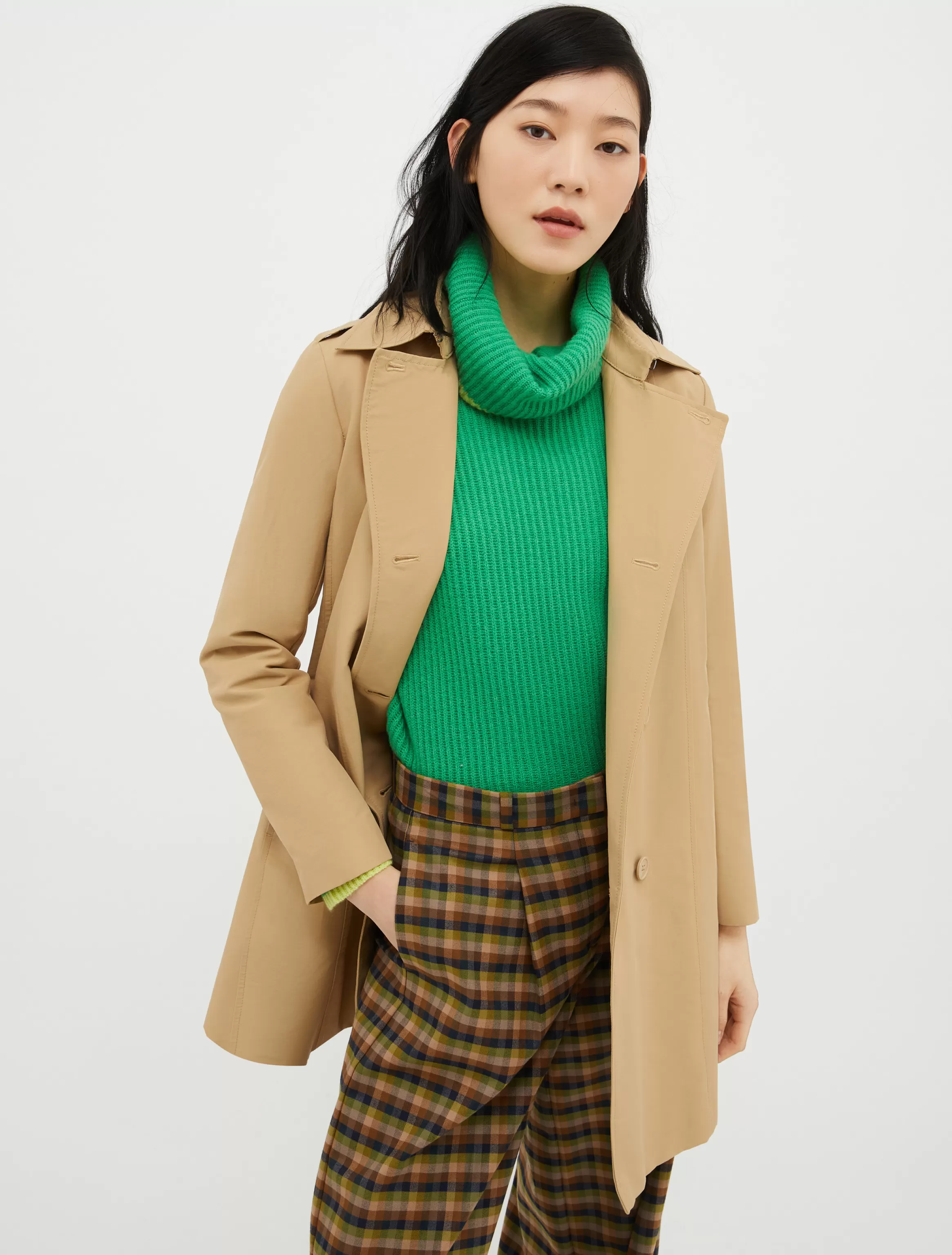 Technical-cotton trench coat*Max&Co Cheap