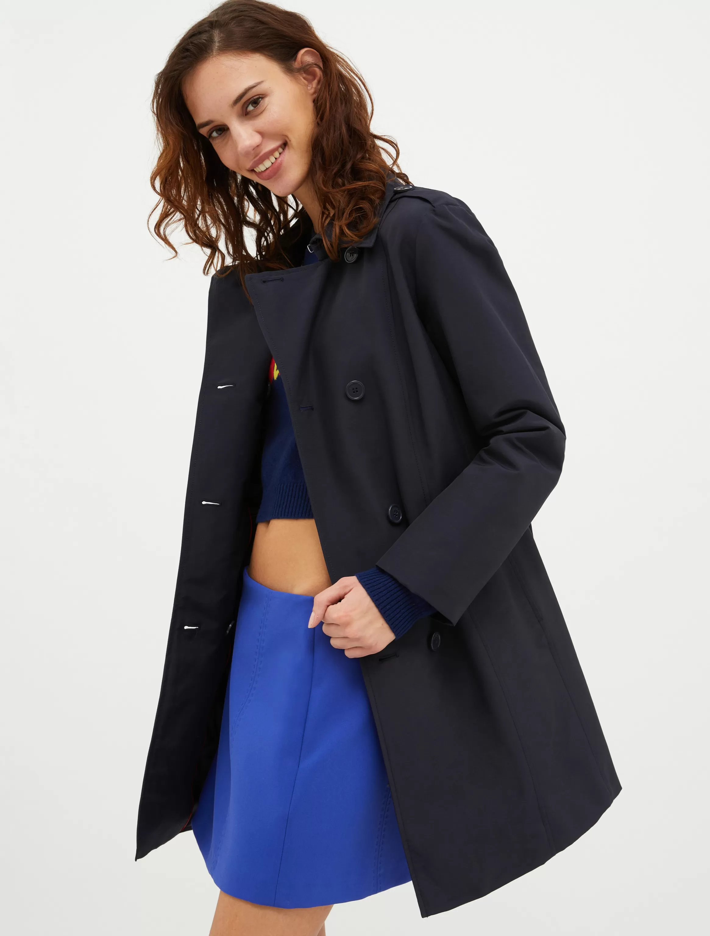 Technical-cotton trench coat*Max&Co Shop