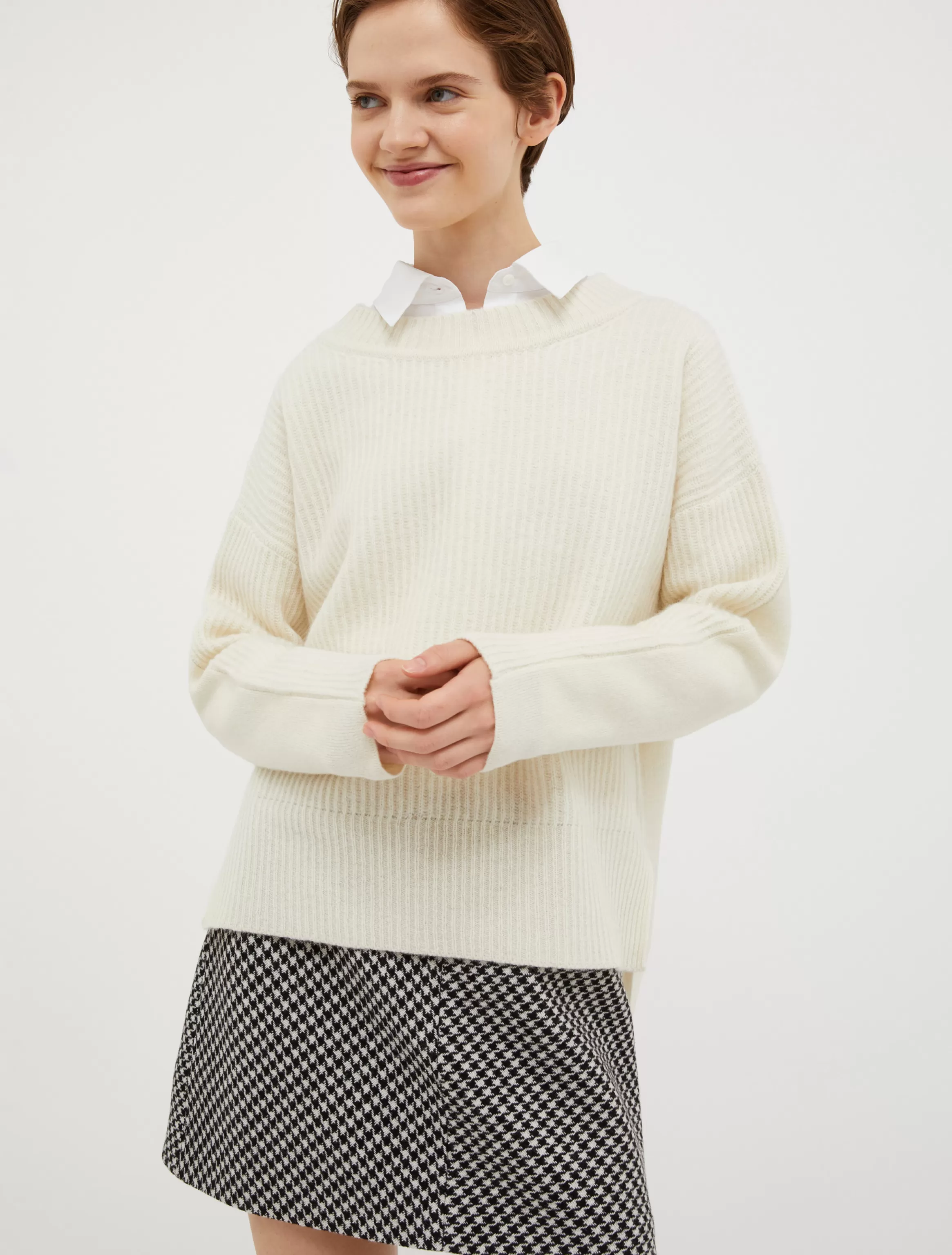 Tech-wool crewneck pullover*Max&Co Flash Sale