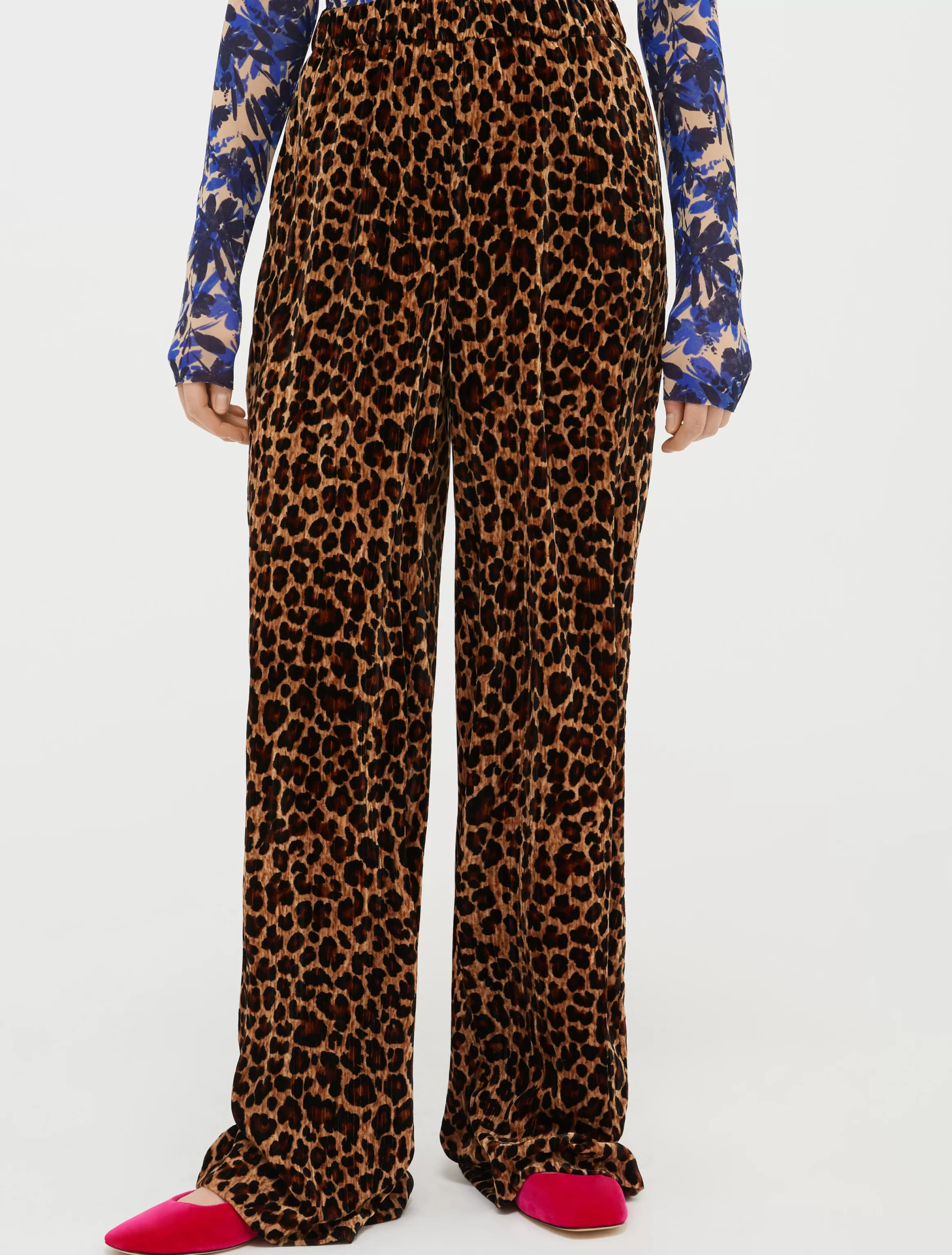 Textured velvet trousers*Max&Co Cheap