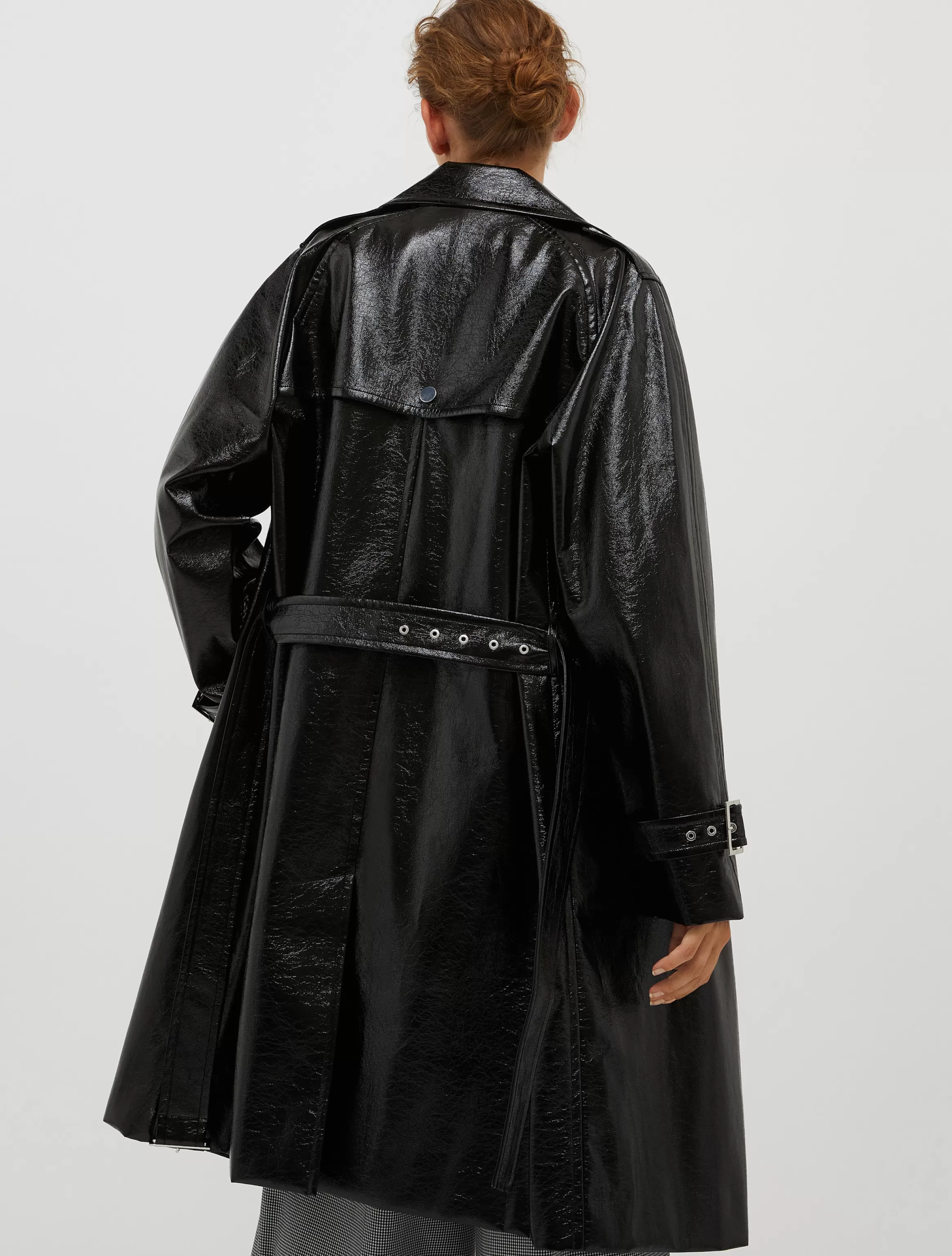 Trench coat in glossy patent leather*Max&Co Hot