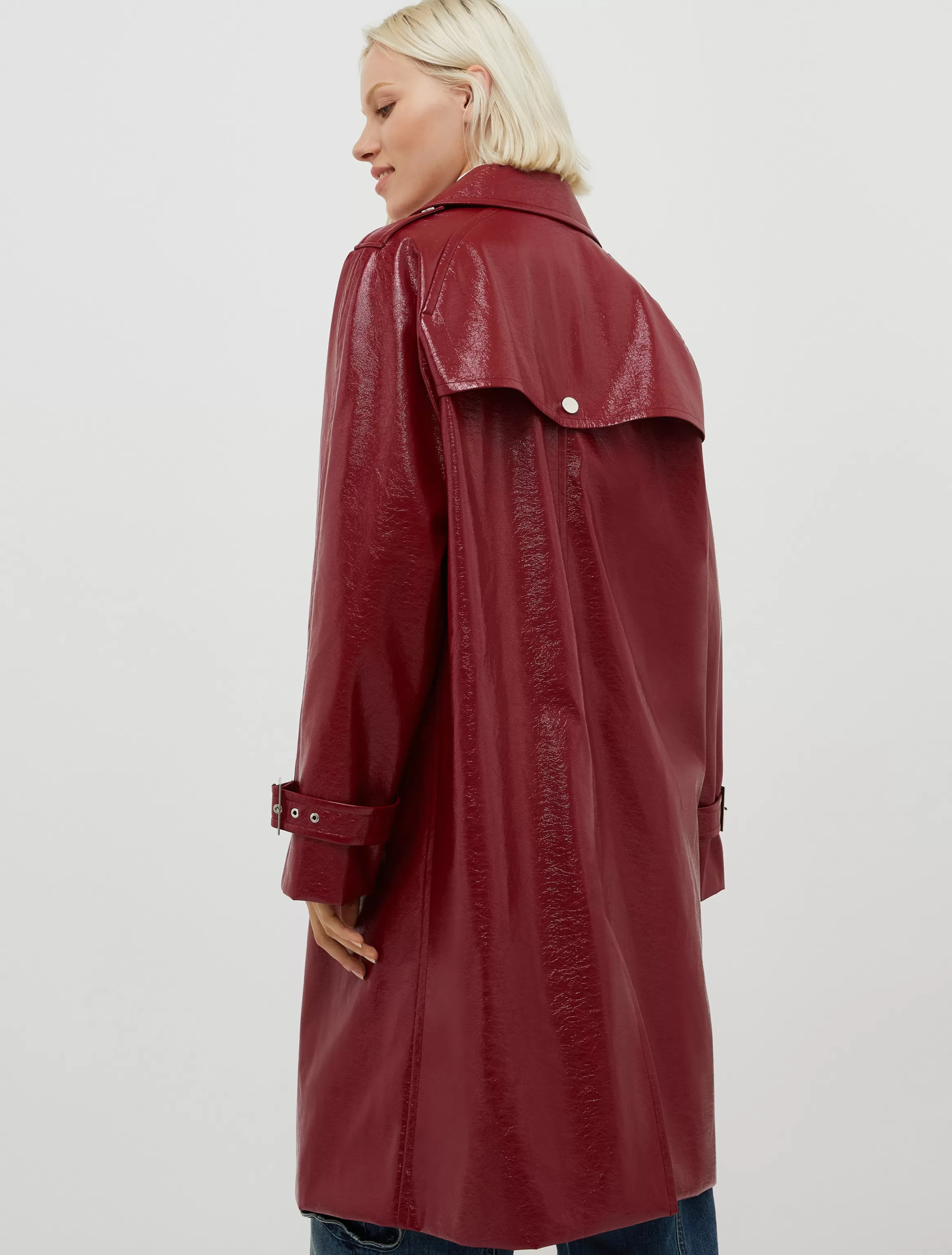 Trench coat in glossy patent leather*Max&Co Shop