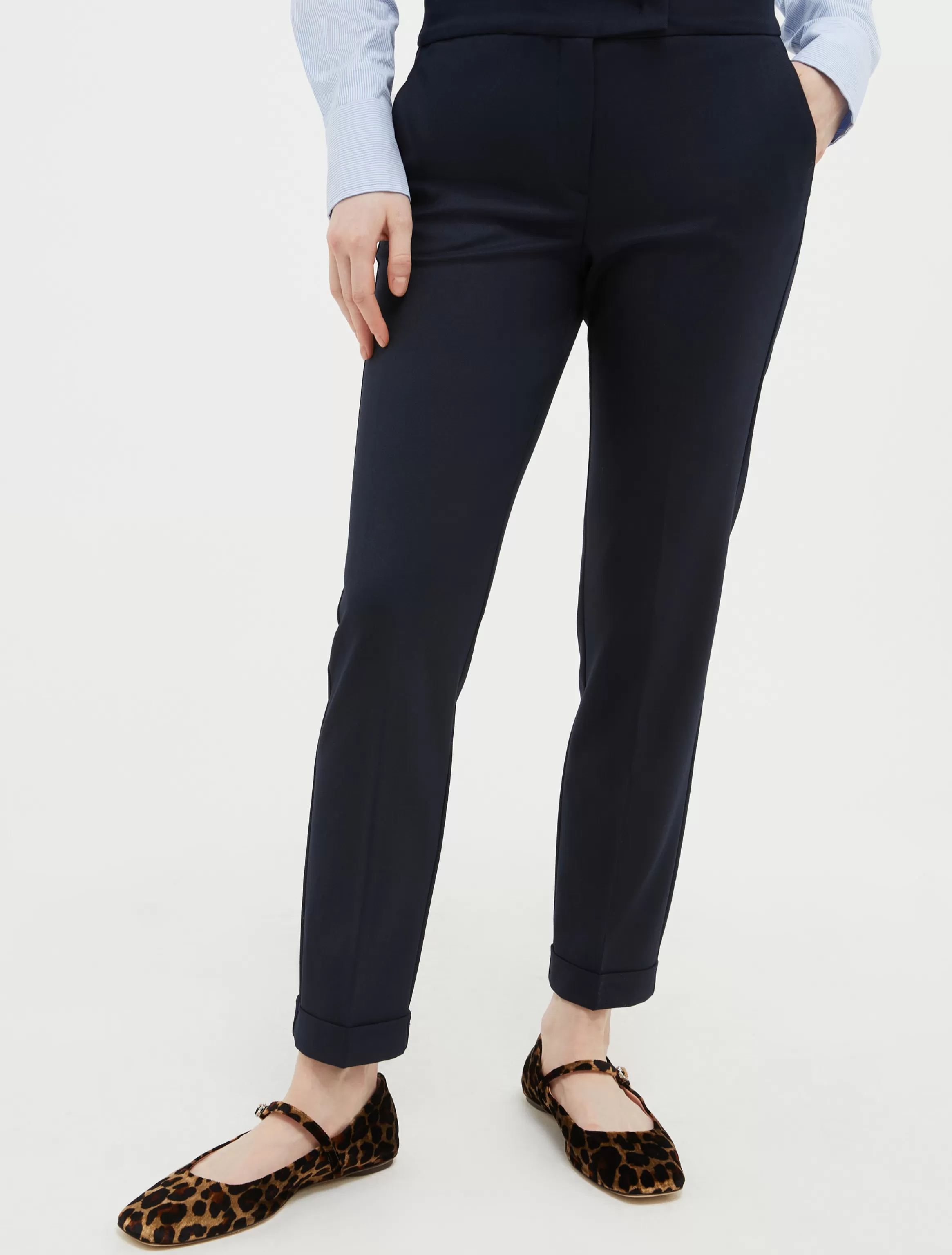 Turn-up slim-fit trousers*Max&Co Sale