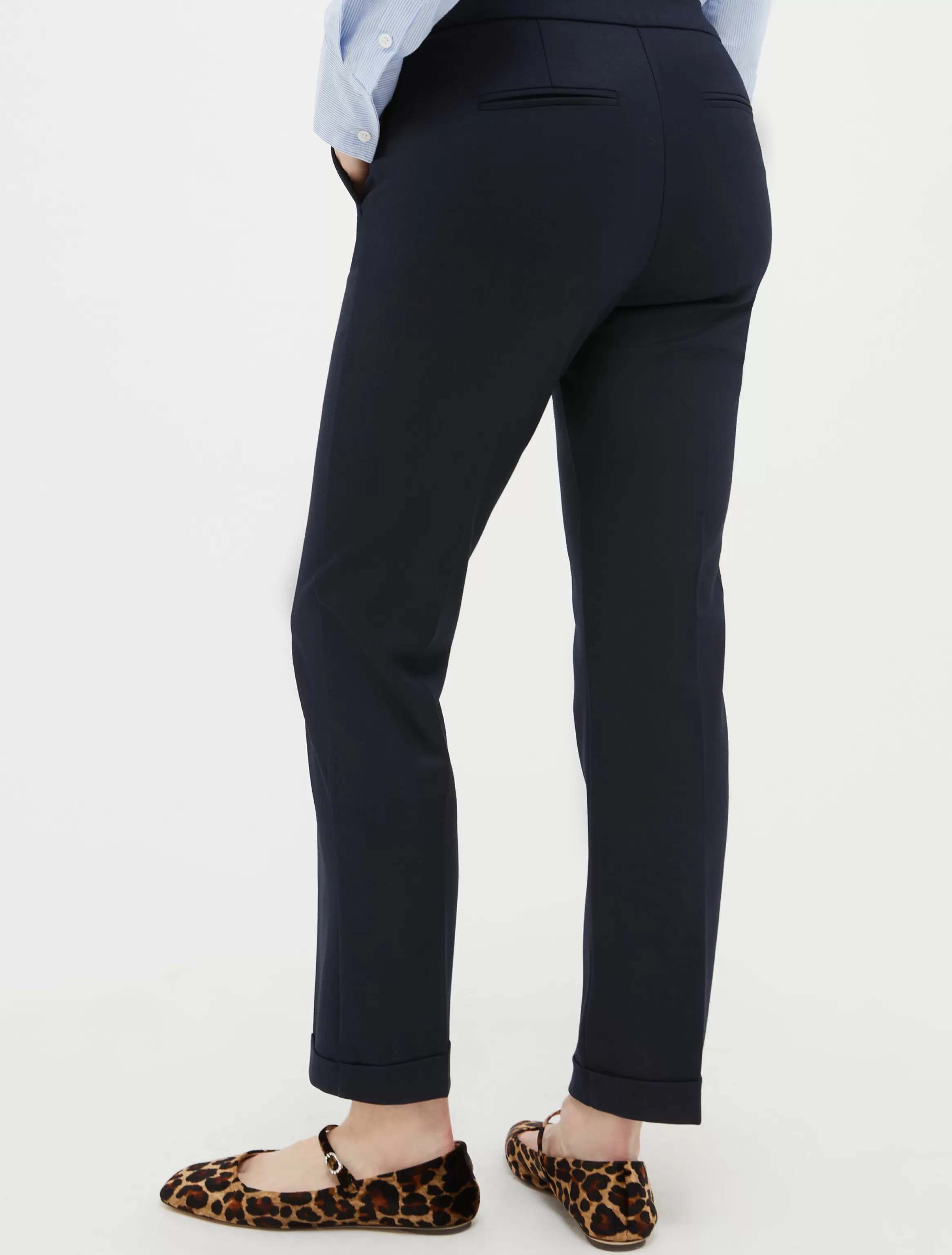 Turn-up slim-fit trousers*Max&Co Sale