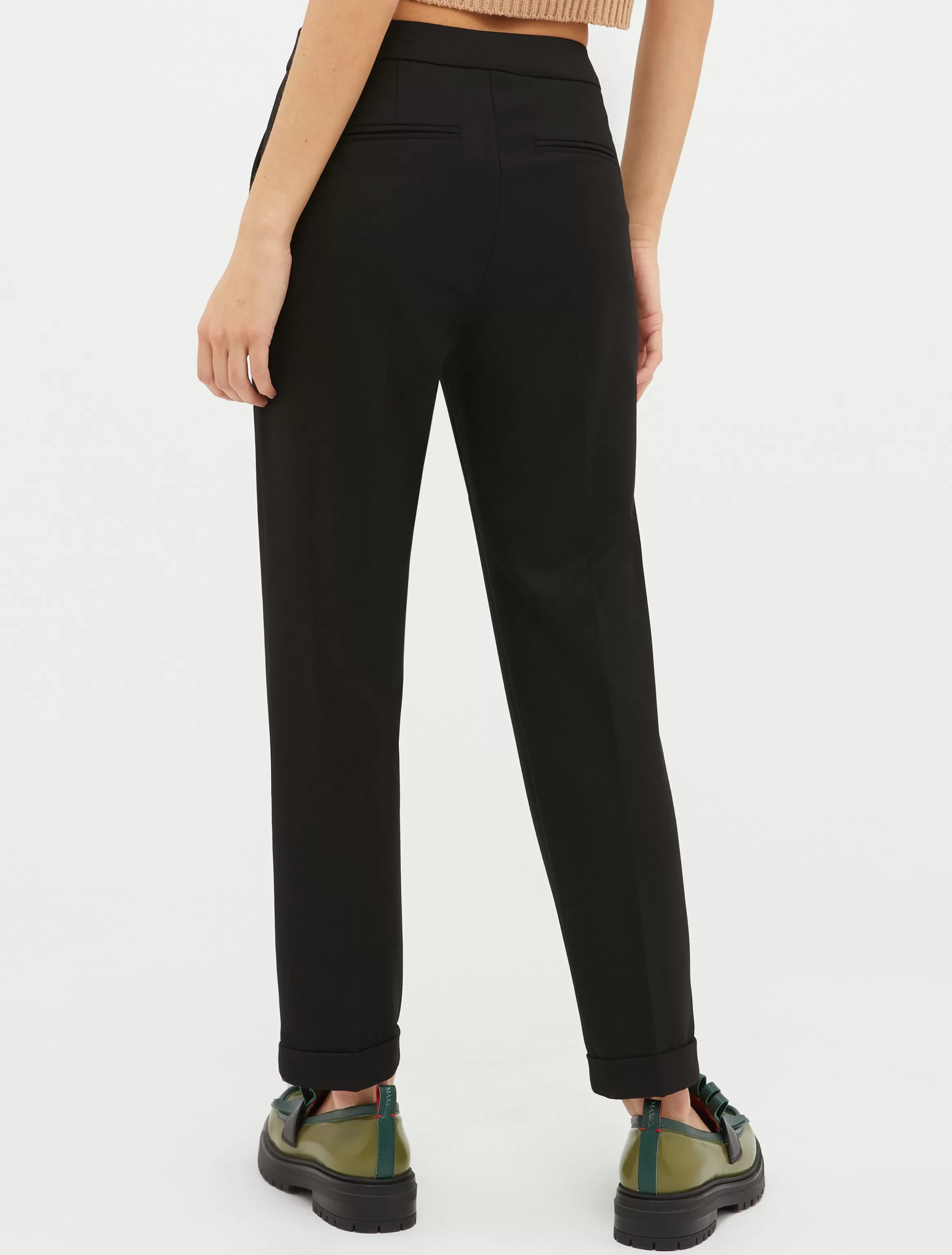 Turn-up slim-fit trousers*Max&Co Discount