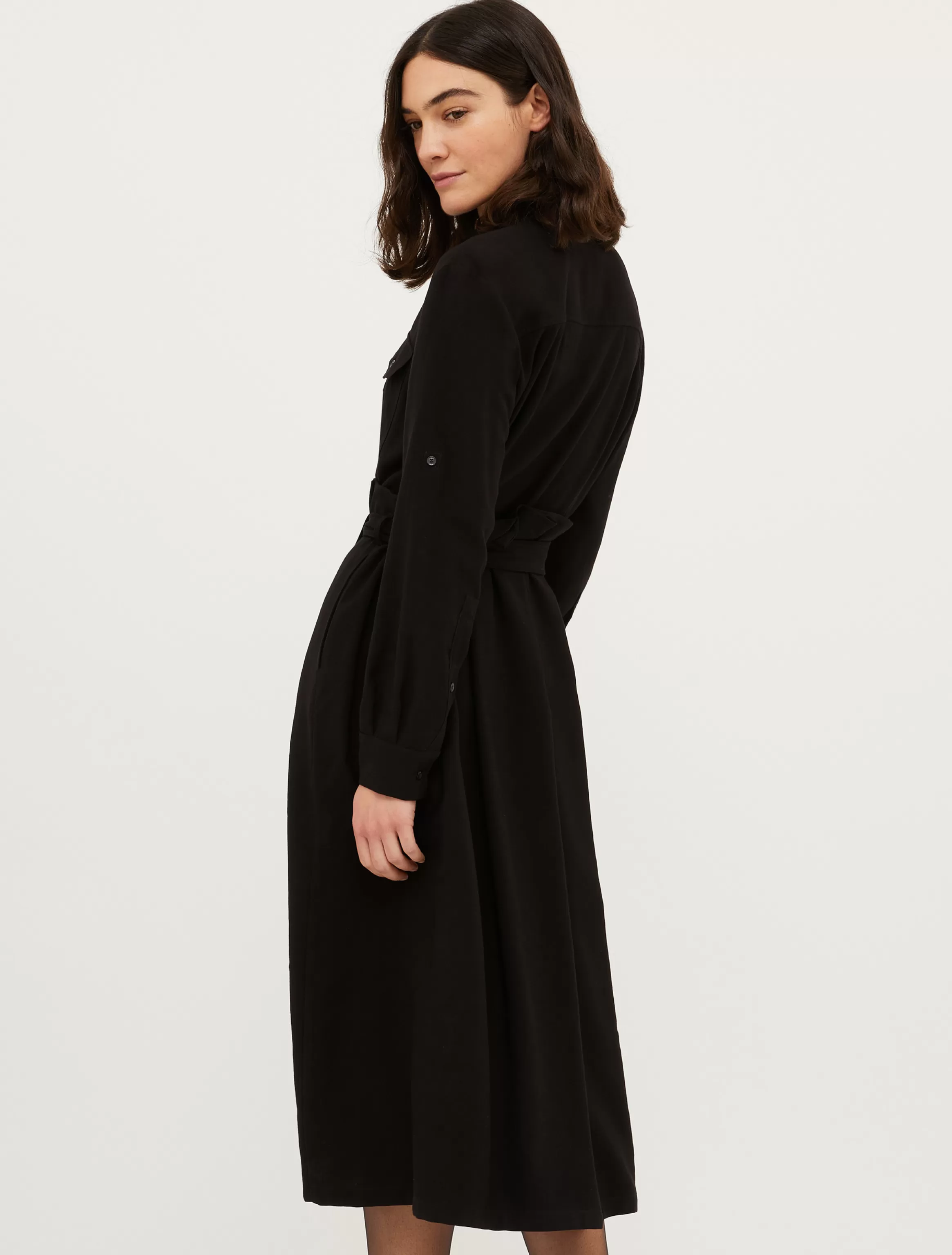 Twill midi shirt dress*Max&Co Cheap