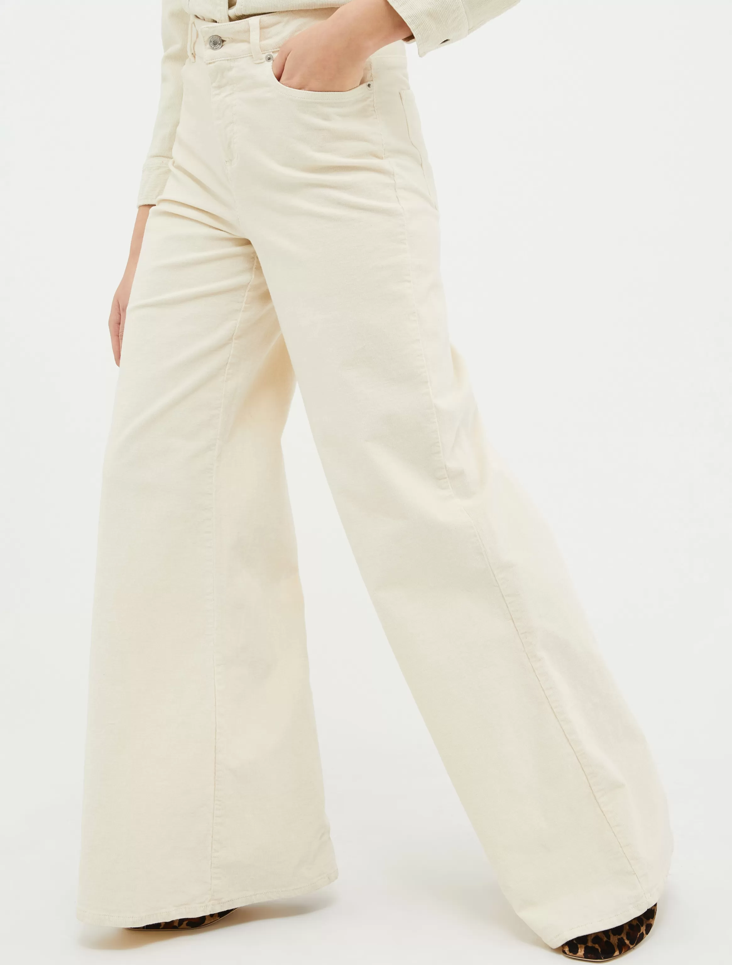 Velvet palazzo trousers*Max&Co Online