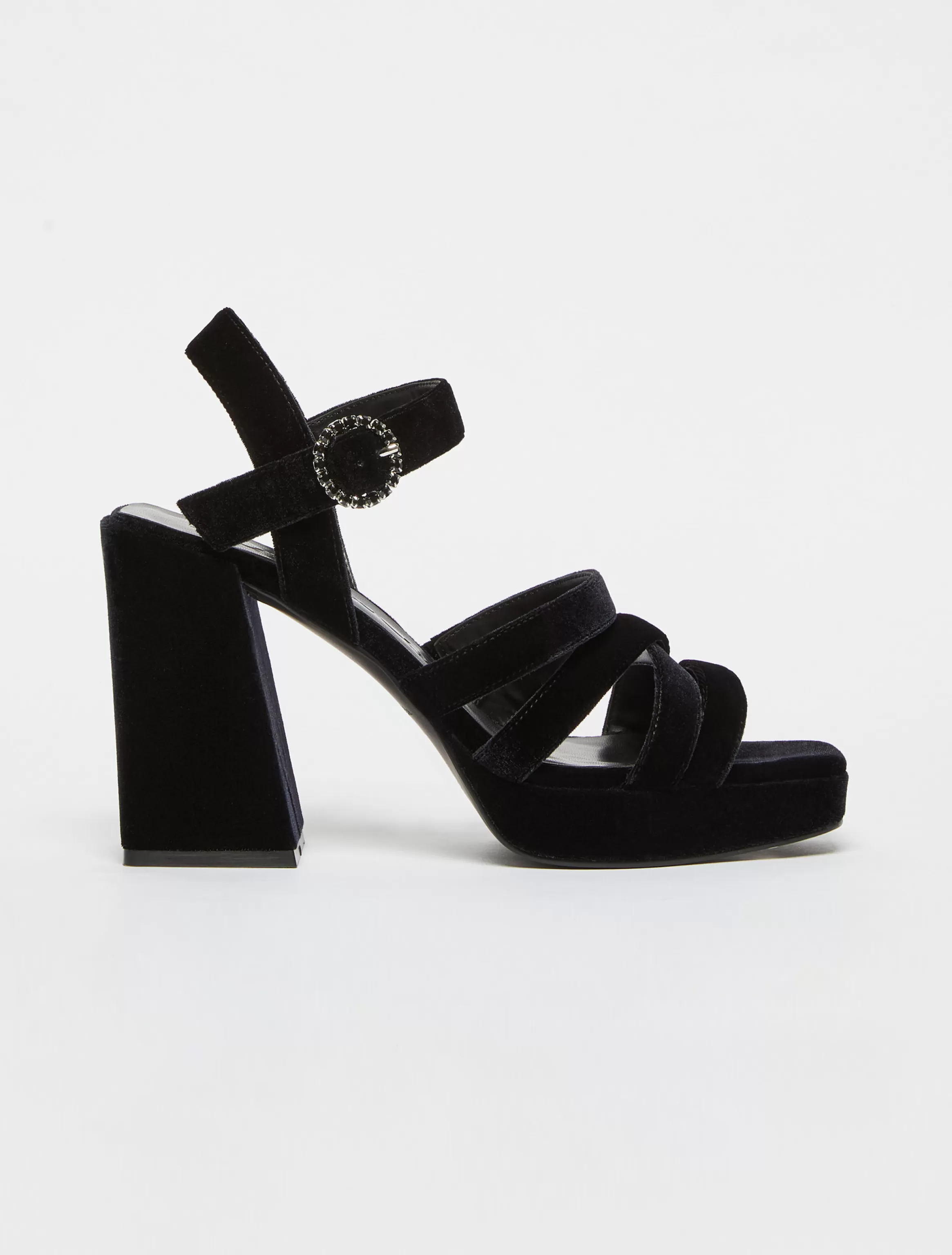 Velvet platform sandals*Max&Co Flash Sale