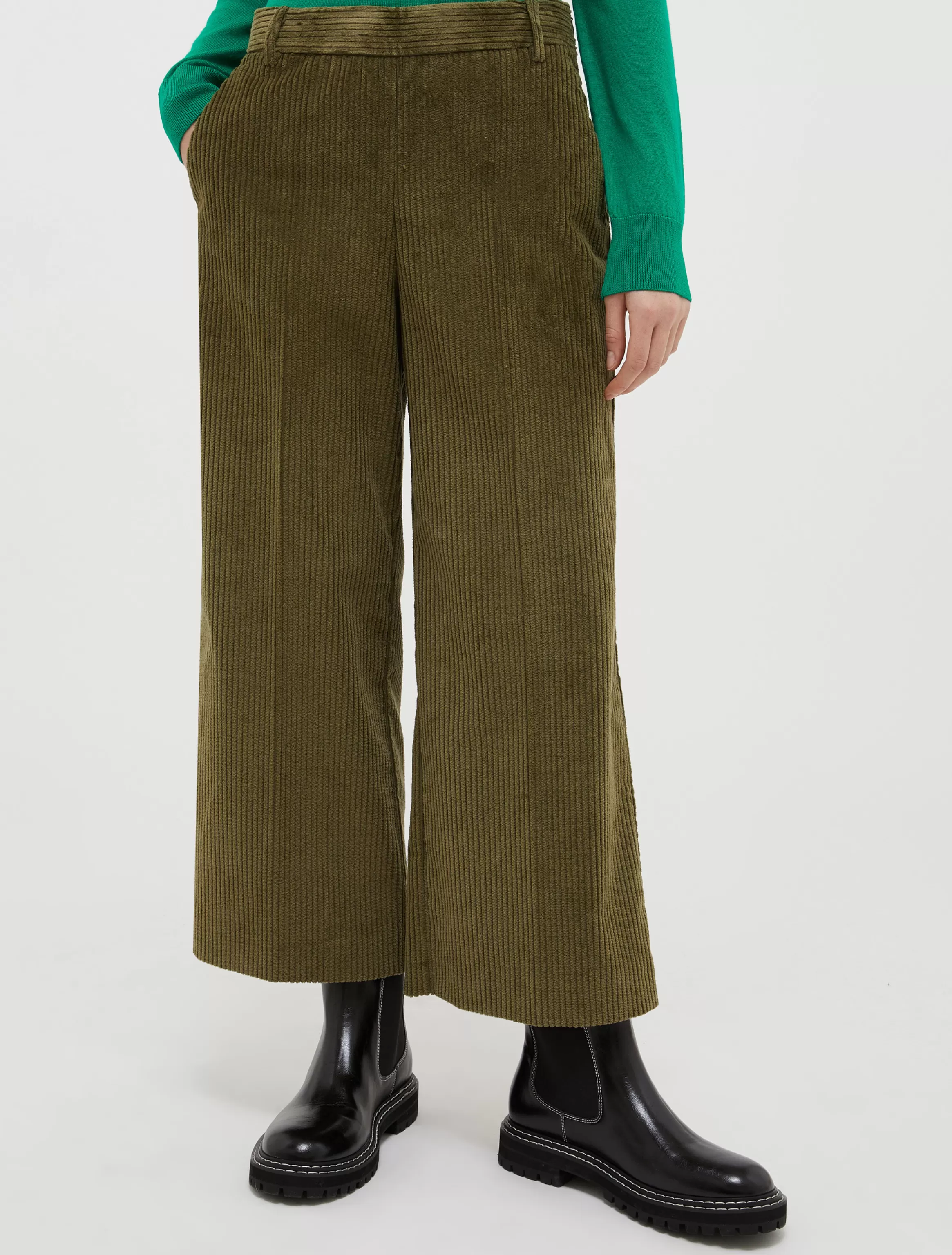 Wide corduroy trousers*Max&Co Discount