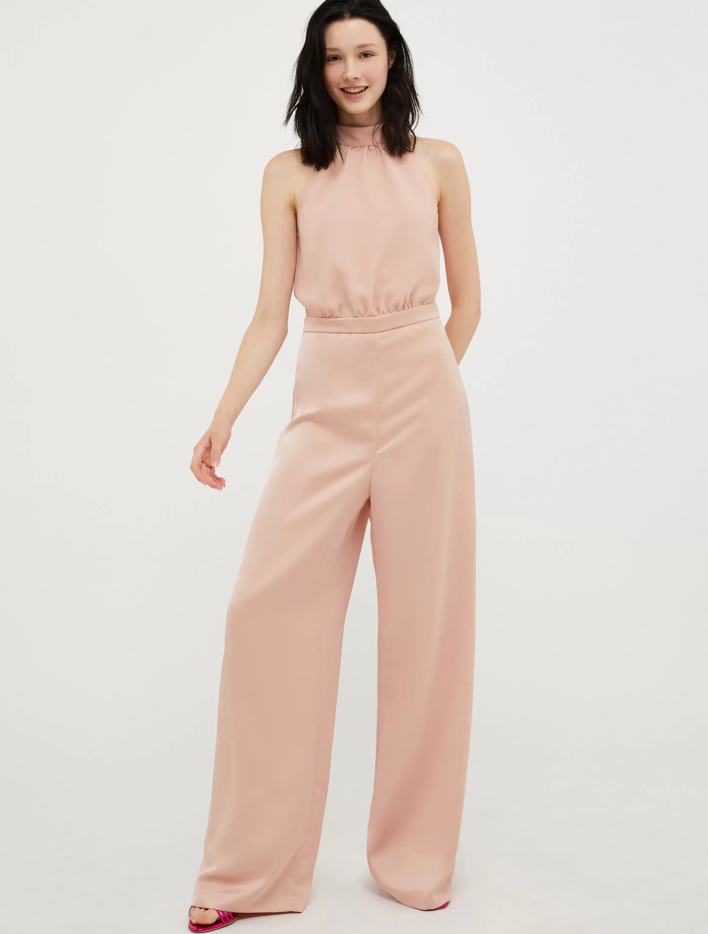 Wide-leg envers-satin jumpsuit*Max&Co Discount