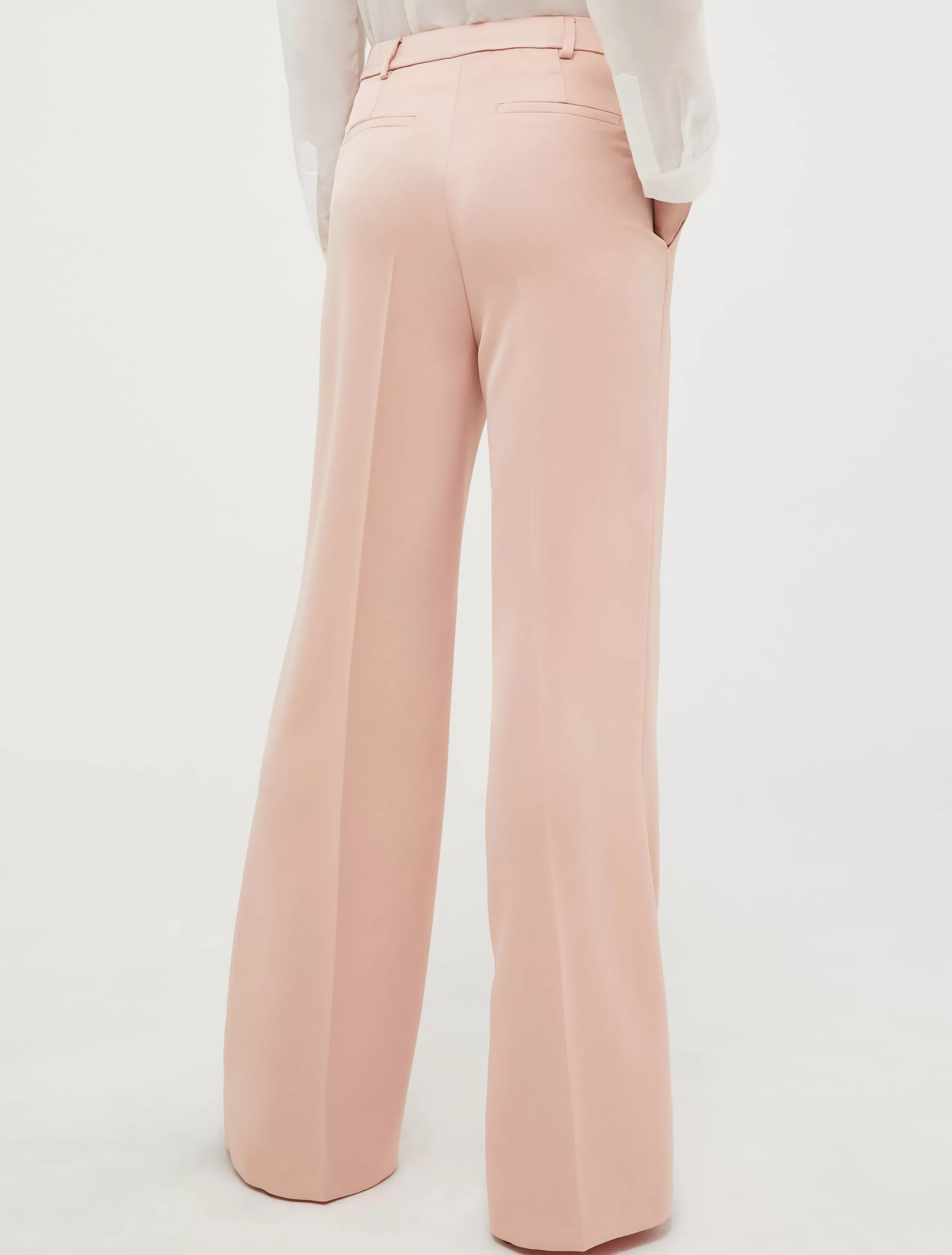 Wide-leg satin trousers*Max&Co Hot