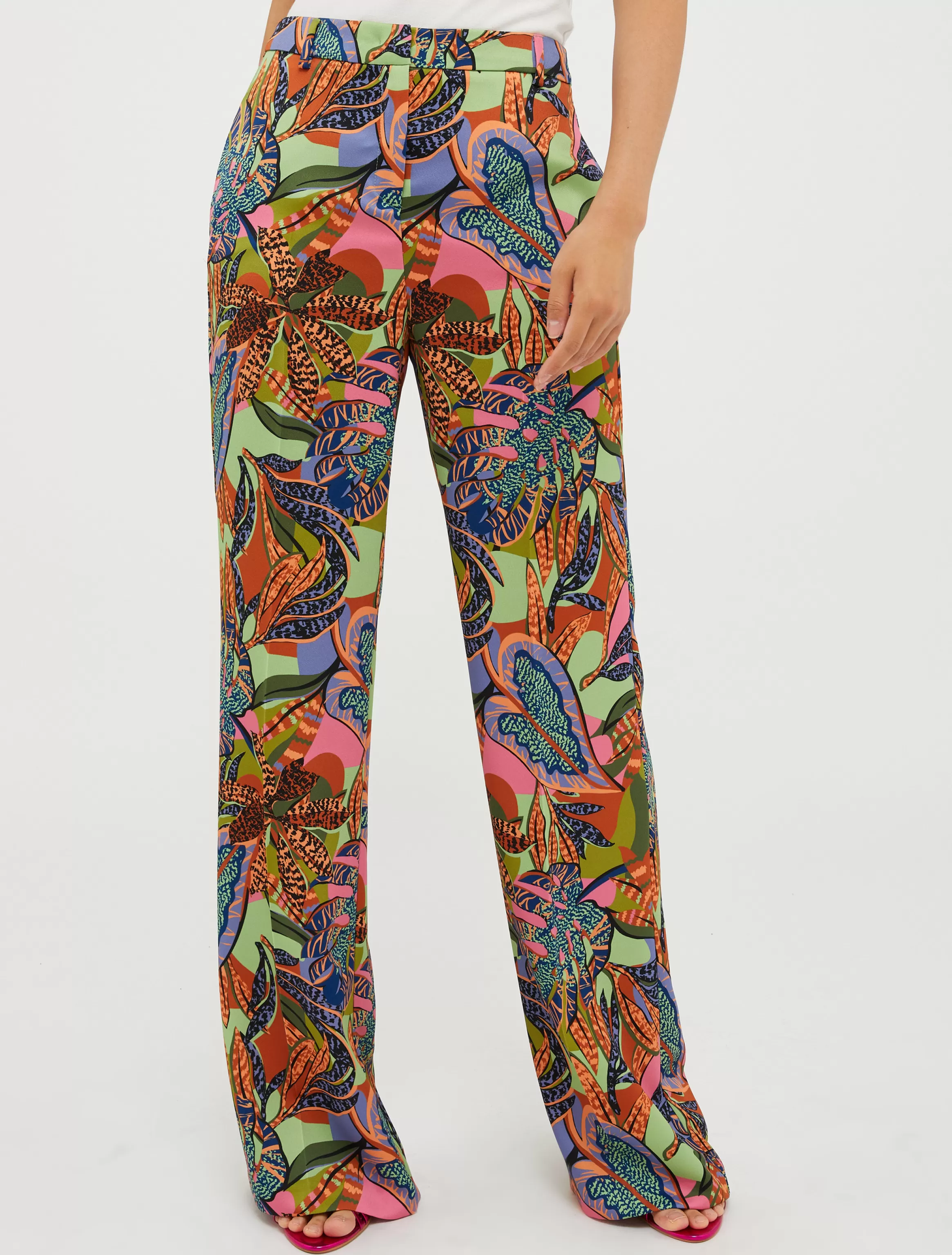 Wide-leg satin trousers*Max&Co Fashion