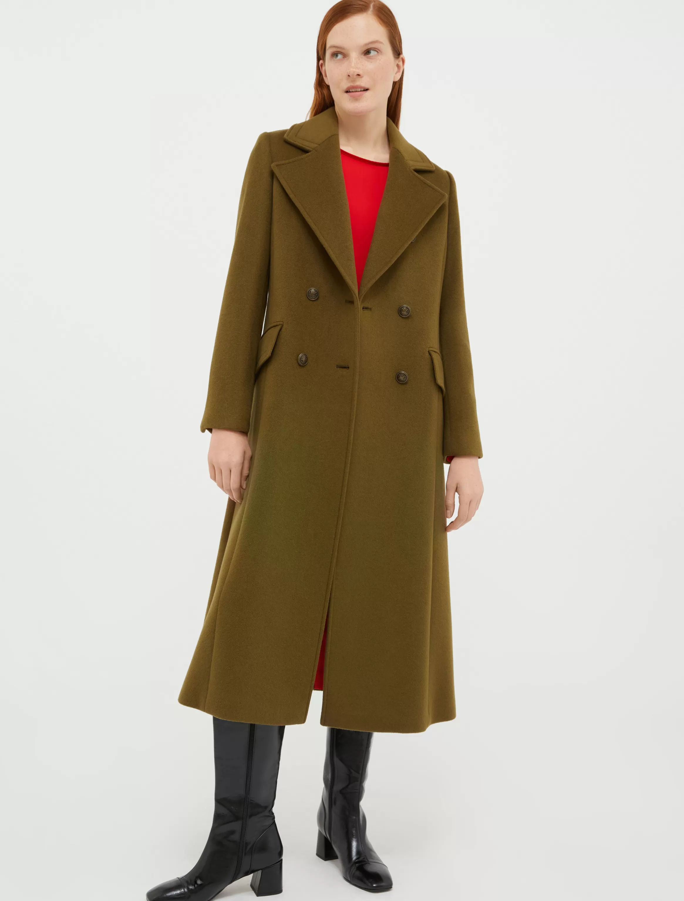 Wool-blend midi coat*Max&Co Clearance