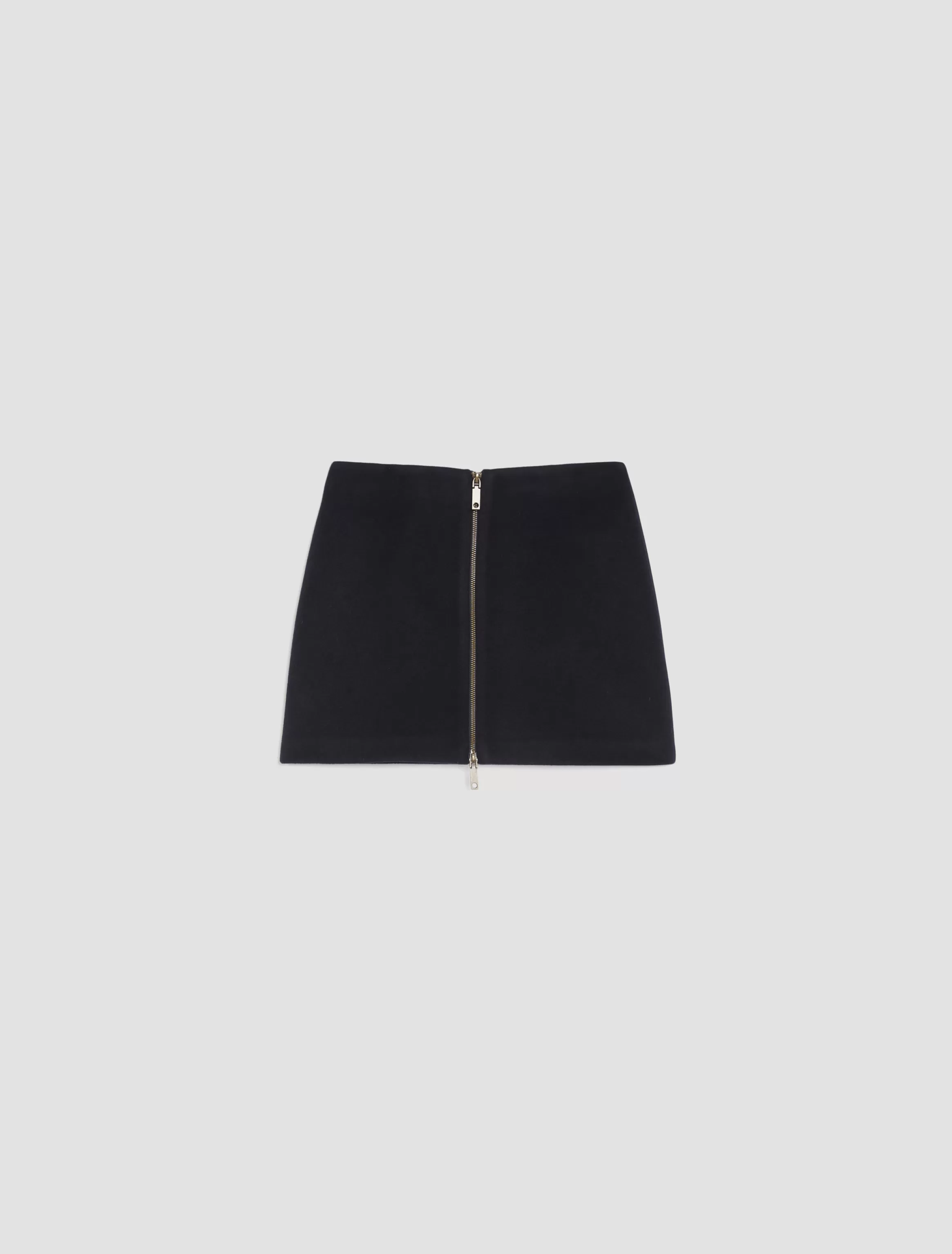 Wool-broadcloth mini skirt*Max&Co Outlet