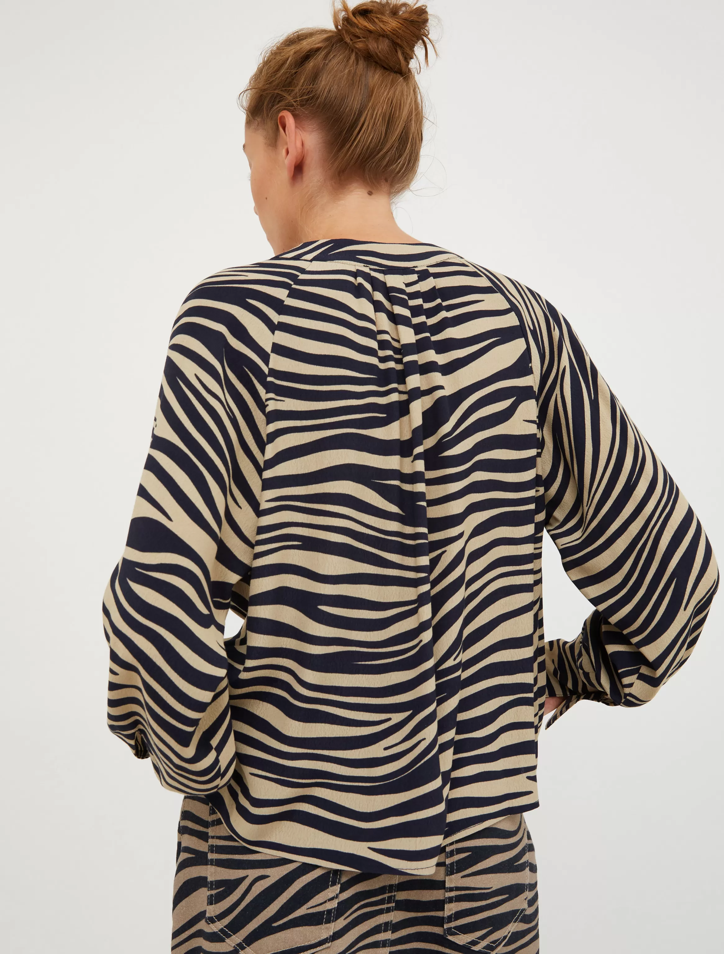 Zebra-print blouse*Max&Co Flash Sale